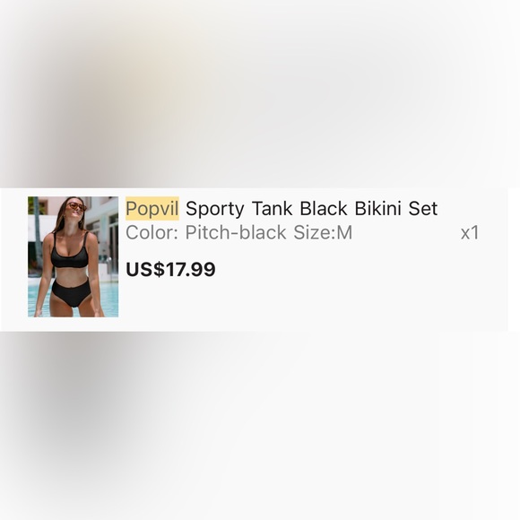 Popvil bikinis and top. NWT. Size Medium - Picture 2 of 8